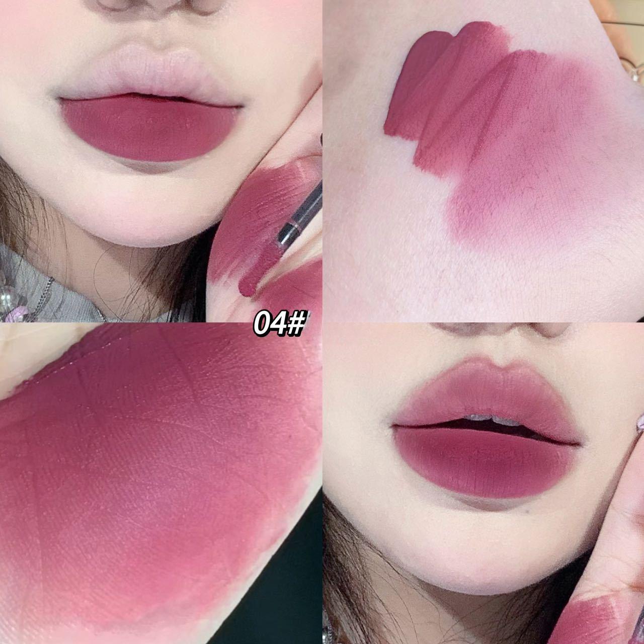 

Милый кошачий молочный торт, крем для губ, матовая матовая поверхность, нелегко испачкать чашку, набор глазури для губ, грязь для губ, увлажняющая