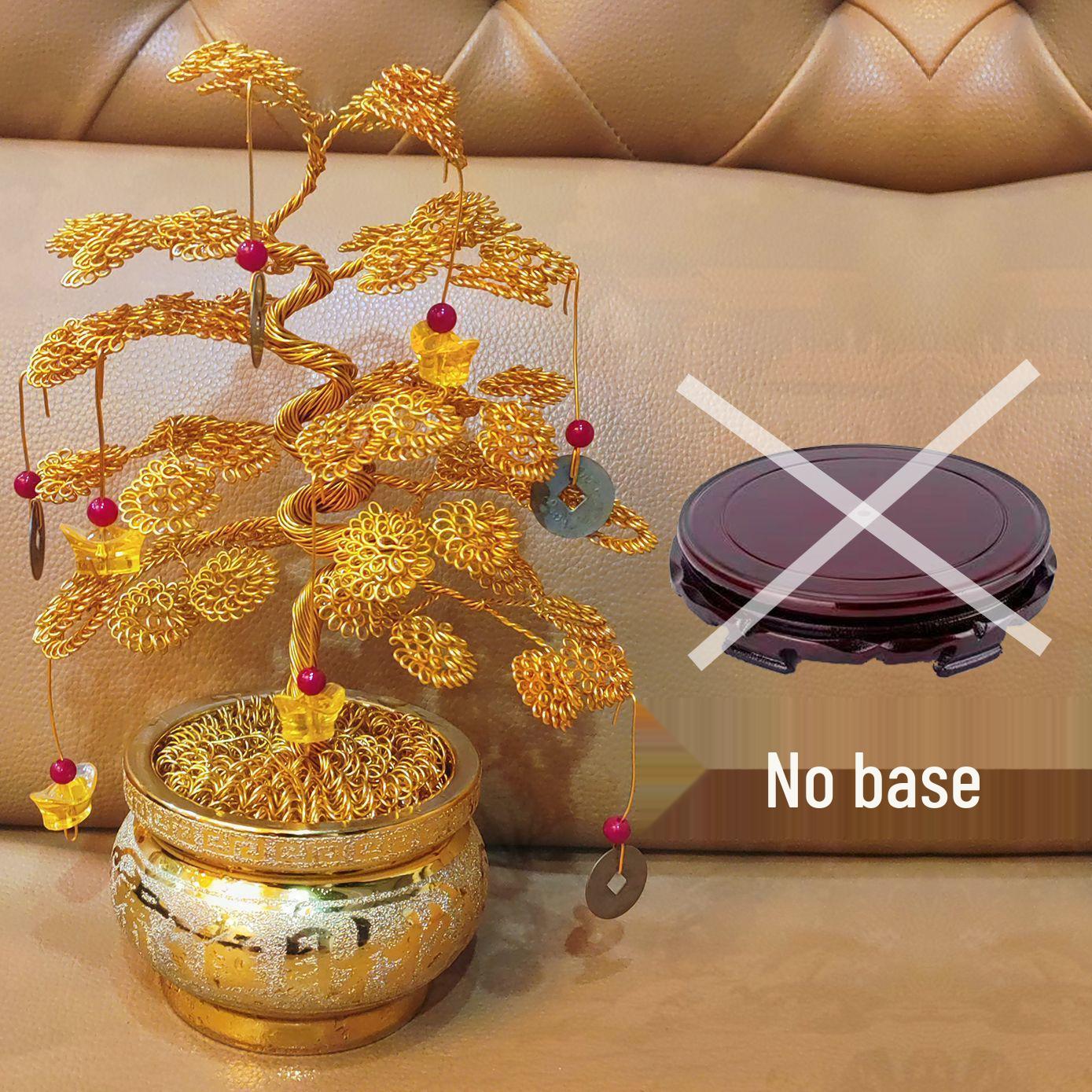 

Ручная работа Денежное дерево Новогоднее украшение с звенящими монетами и алюминиевой проволокой - Сделай сам Готовый продукт