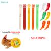 50-100Pcs Numbered Poultry Leg Bands - Colorful Plastic Chicken Leg Rings for Farm Identification