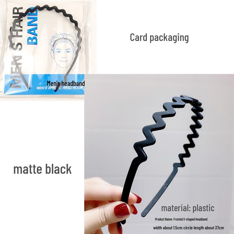 Women's Non-slip Black Headband with Teeth for Face Washing & Facial Masks