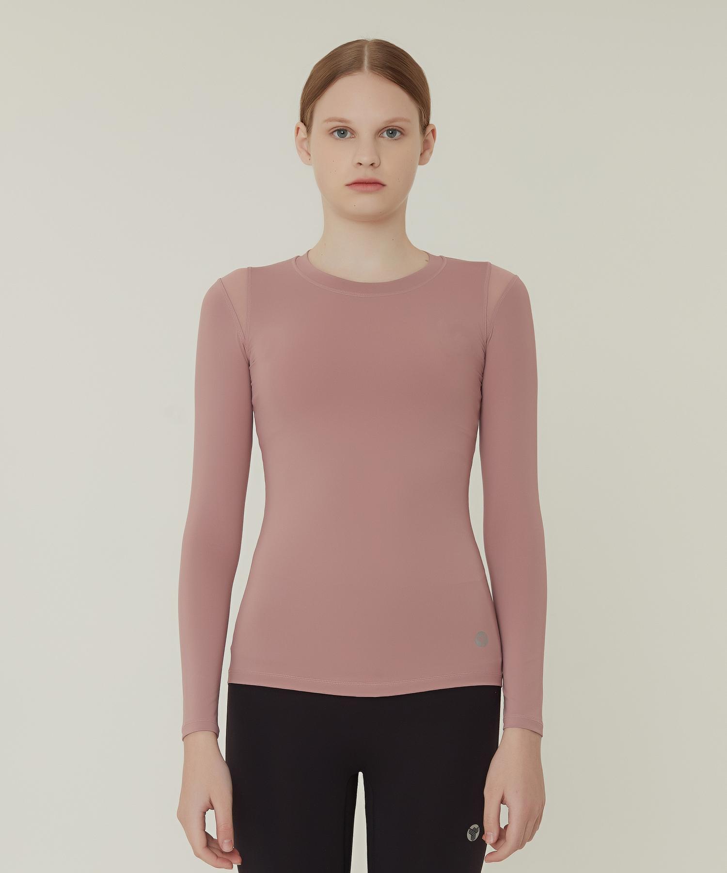 Reina Mora Изысканное движение Лонгслив Бренди Роуз Pale Pink/[Xs-33.5-44] T362
