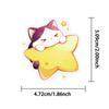 10/30/50pcs Kawaii Colorful Cat Transparent PET Stickers Cute Cartoon Sticker Decoration Suitcase Notebook Phone Decals Packing
