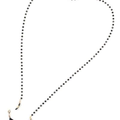 SPRING STRINGS Kristallkette_Schwarz