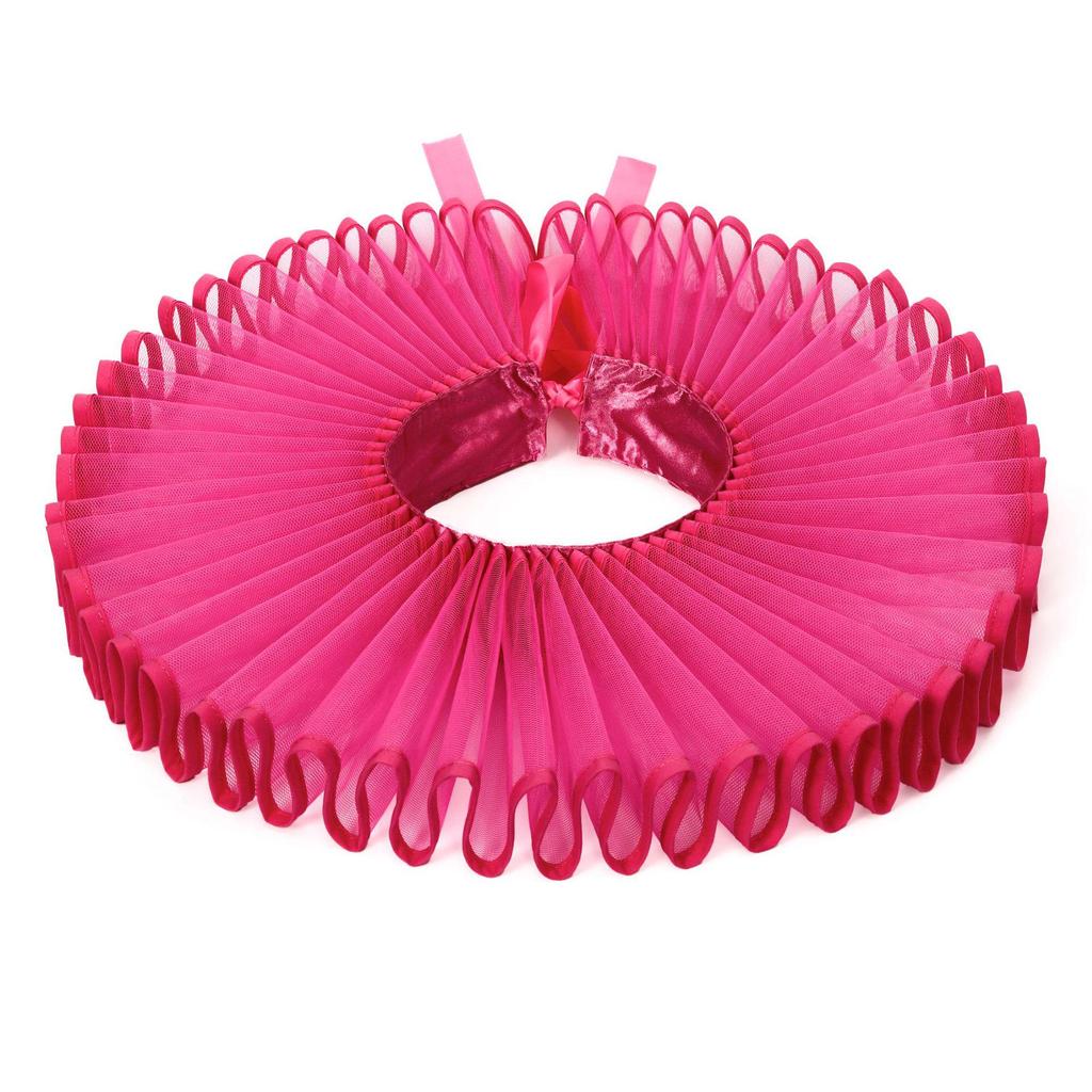 Aristocratic Literary Fake Ruff Collar - Colorful Retro Exaggerated Portrait Prop