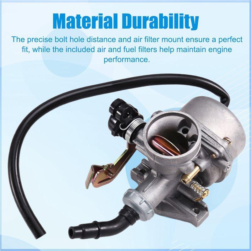 Carburetor PZ19 19Mm Choke For ATV Quad Dirt Pit Bike 4 Wheeler 50Cc 70Cc 90Cc 110Cc 125Cc Engine Carb Replacement