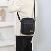 Men's Black Nylon Crossbody Bag Multi-Zipper Pockets for Daily Commute Work Travel Durable Lightweight Versatile Bag