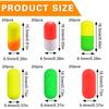 120Pcs/Box Pompano Rig Floats Kit Cylinder Foam Fishing Bobber Float Fly Fishing Rig Making Kit For Trout Catfish Walleye Tackle