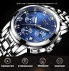 LIGE Waterproof Man Wristwatch Men's Watch Quartz Stainless Steel Band Chronograph Calendar Luxury Watches Relogio Masculino