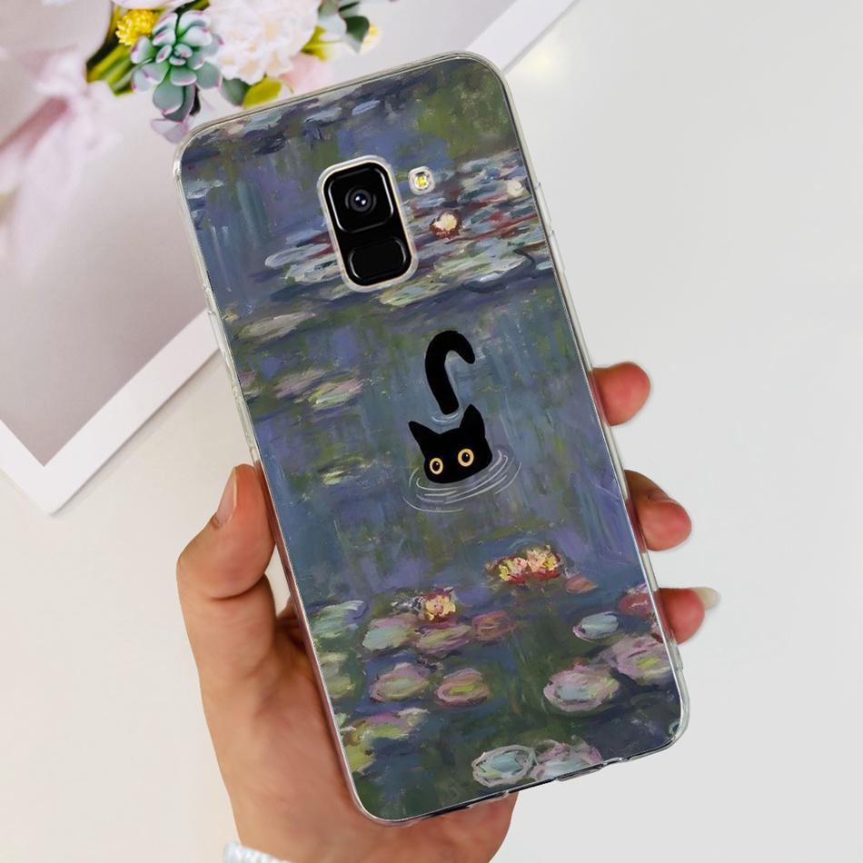 For Samsung Galaxy A8 (2018) / A8+ (2018) SM-A730F A530F Soft Silicone TPU Case For Samsung A 8 A8 Plus Cute Panda Cartoon Cases