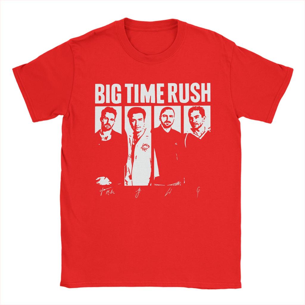 Men Tshirt Big Time Rush Tour 2025 Humor 100 Cotton Tee Shirt Short Sleeve T Shirt Crew Neck Tops Plus Size