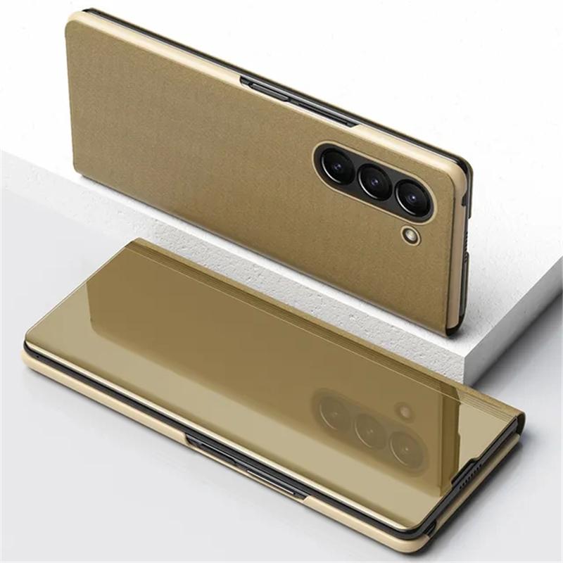 Book Leather Mirror Flip  Case For Samsung Galaxy S23 Ultra S22 S21 A04S A14 A24 A54 A53 Xiaomi Redmi Note 12 11 iPhone 15 14 13 12 11 Pro Max Cover