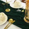 Burgundy Velvet Table Runner Christmas Runner Atrovirens 120 x 29 Wedding Reception Linens Inch Holiday for Weddings Parties Long Decoration