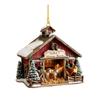 Christmas Ornament, Acrylic Animal and Hanging Decor for Christmas Holiday, Christmas Decoration