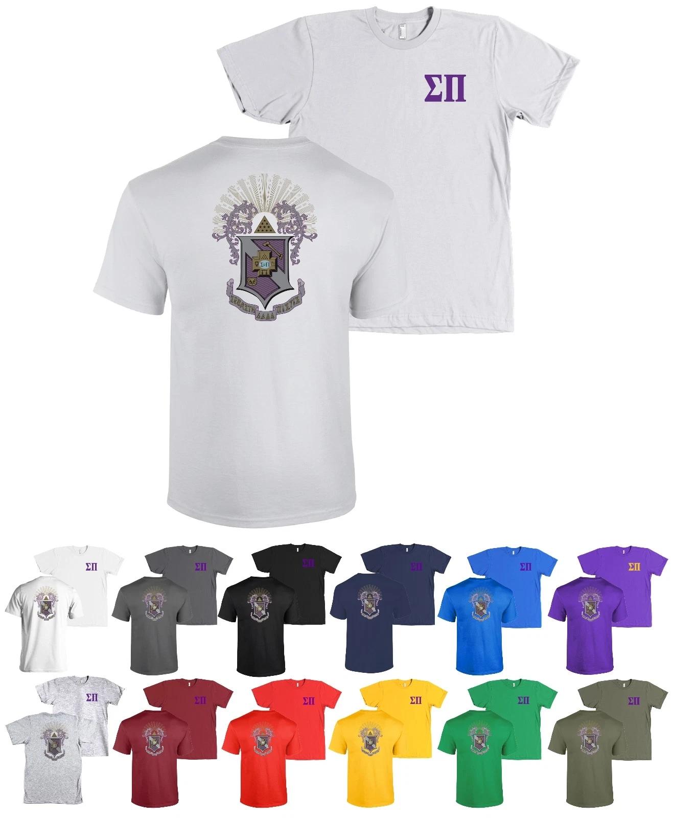 Sigma Pi Fraternity Crest Bella + Canvas Shirt Sig Pi Tee - NEW L