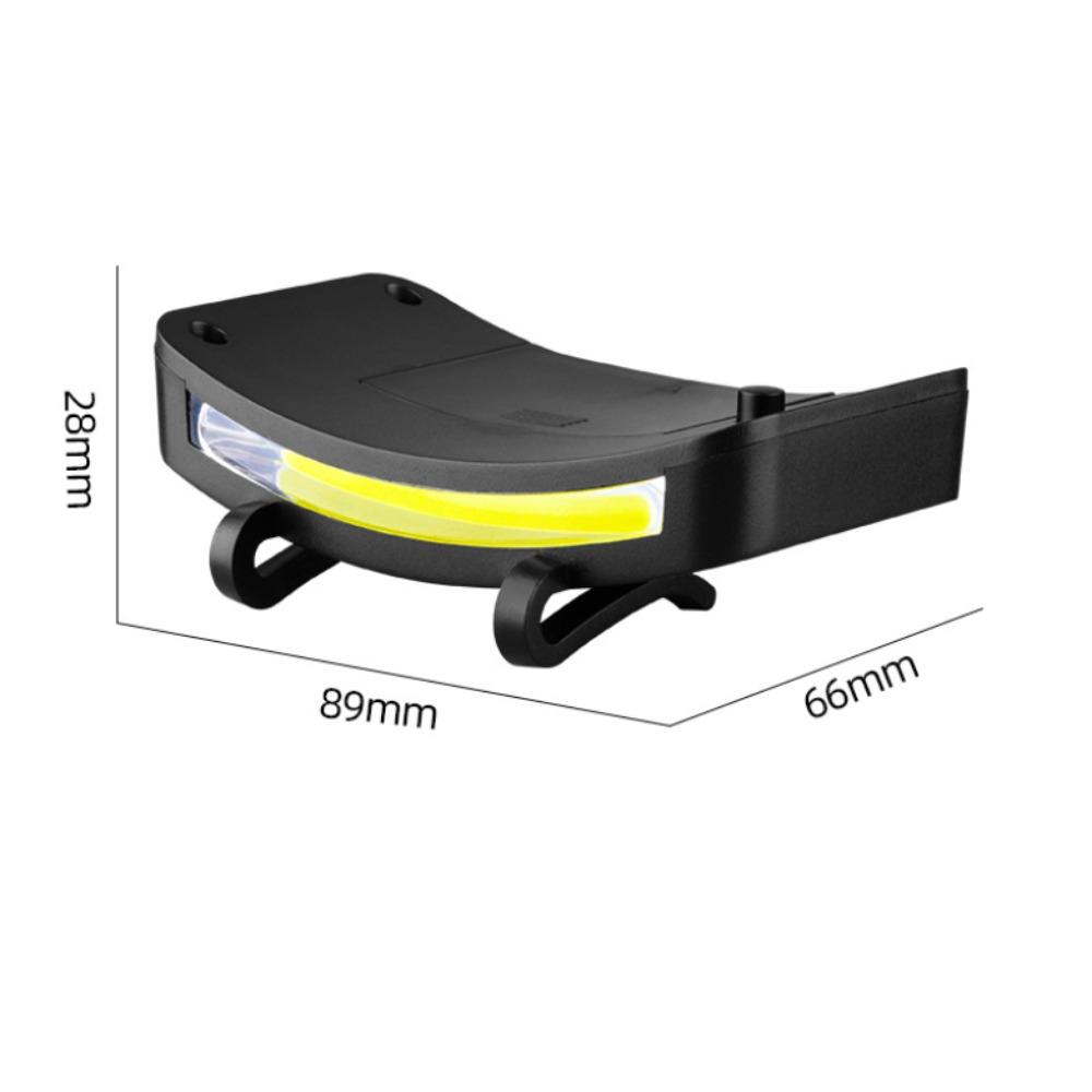 COB/ LED Clip on Cap Light Hat Light Battery Operated Light for Fishing Camping Running for Cycling Hiking and Outdoor Activities,Battery Not Included