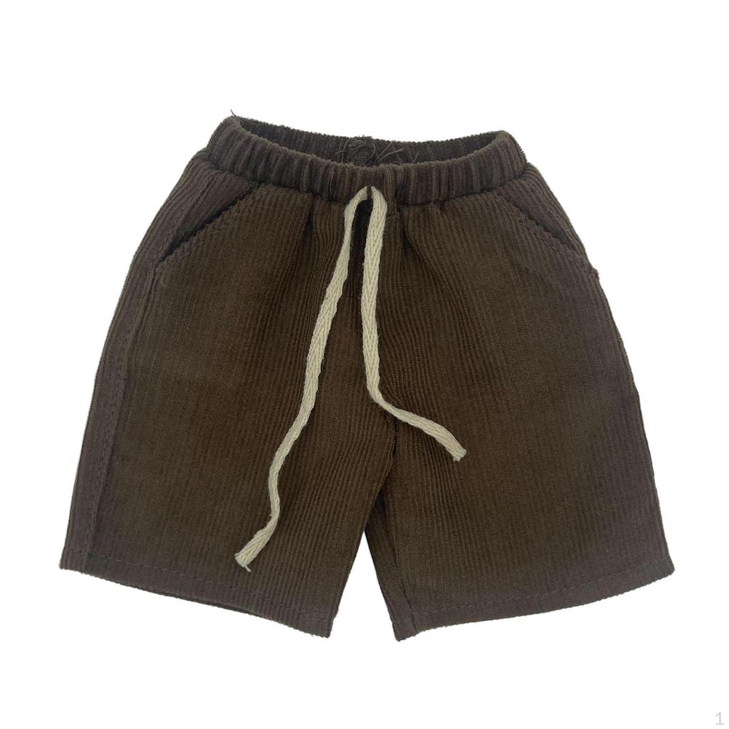 1/12 Male Short Pants, Handmade Doll Clothes Costume, Miniature for 6in Model, Figures