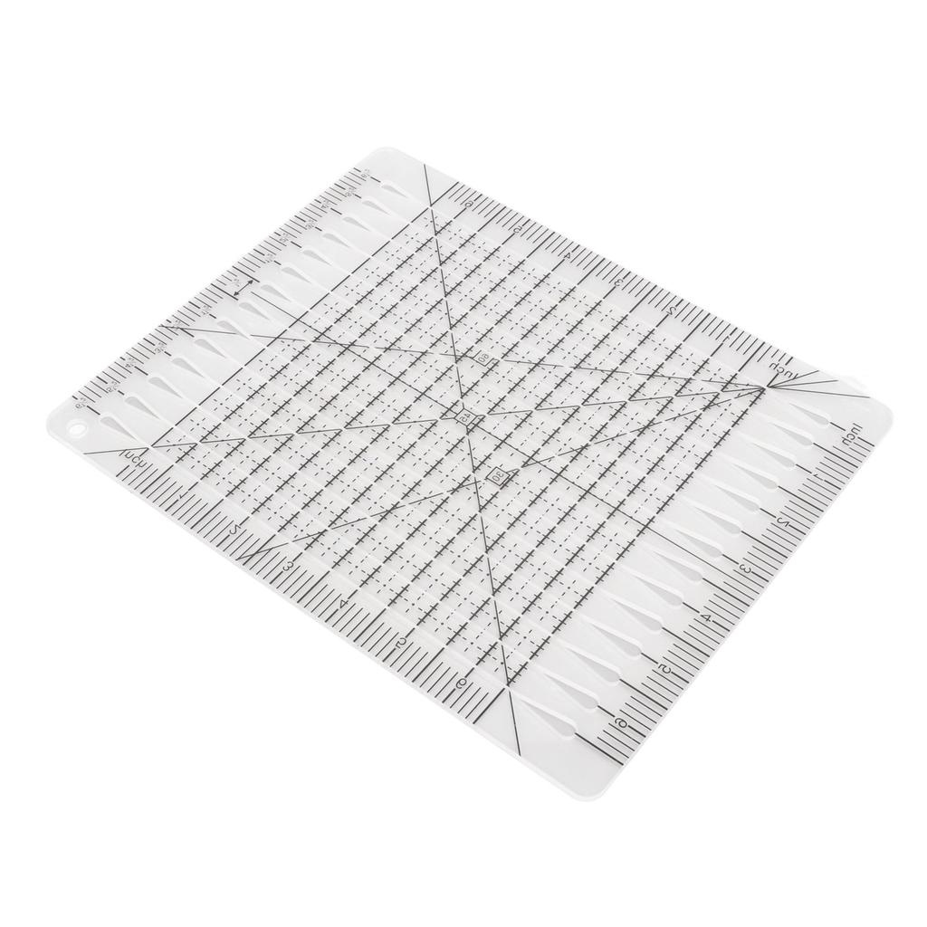 Righello Trapuntatura Acrilico Trasparente Scala Accurata Linea Griglia Nera Righello da Taglio Multifunzione per