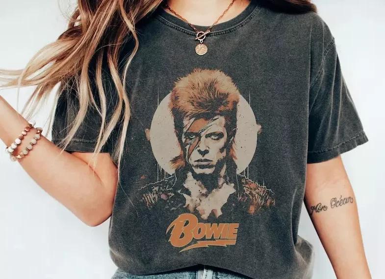 David Bowie Comfort Colors, Classic Rock, Vintage, Retro Vintage, David Bowie 2XL