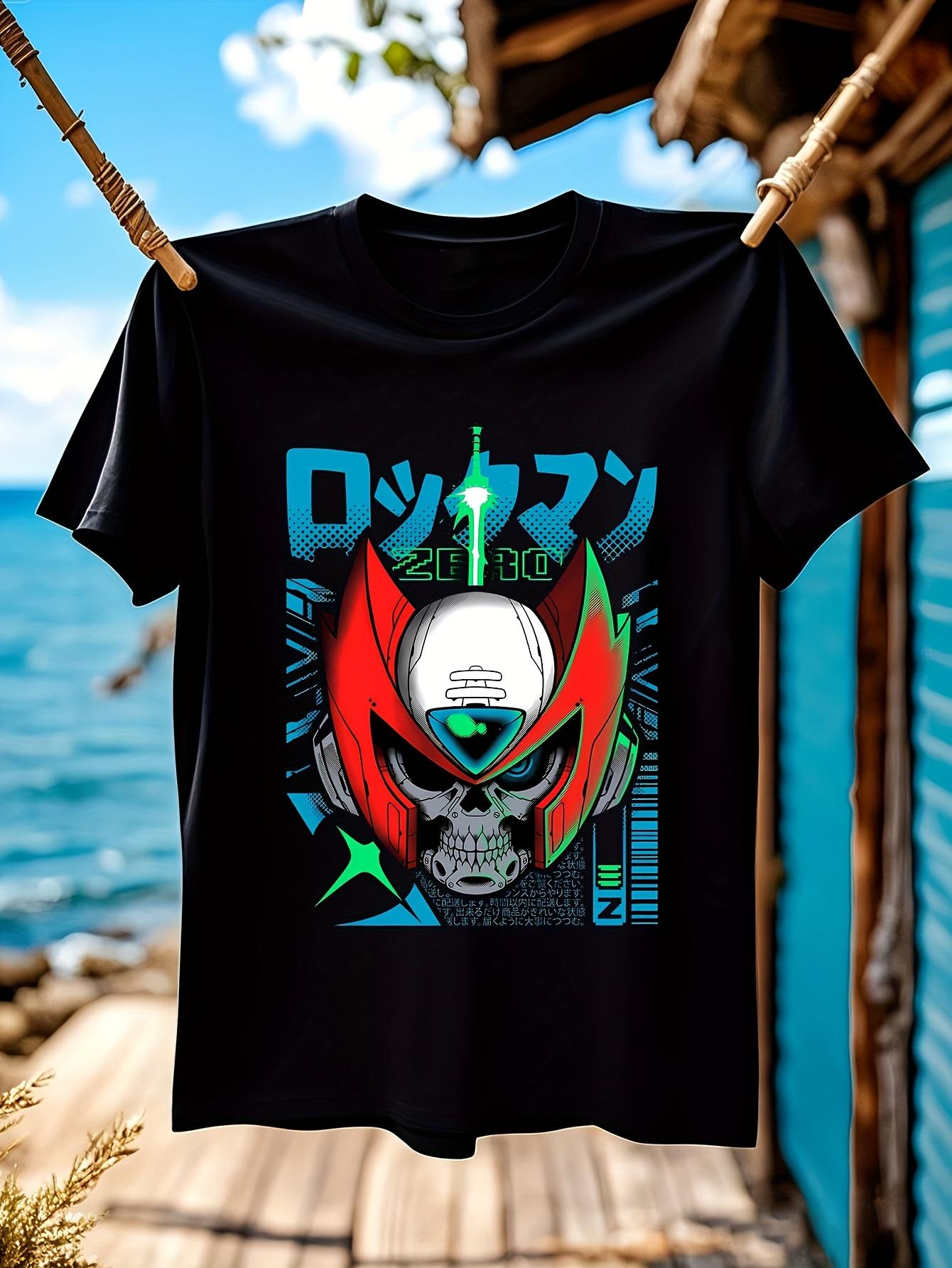 Anime Graphic Tshirt Graphic Tshirt - White Crewneck Tee ... XXXXL