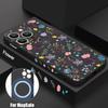 Foral Print Pattern Phone Case For iPhone 16 15 14 13 12 Pro Max 11 16E Magnetic For Magsafe Wireless Charge Soft Silicone Cover