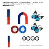 1 Set Magnet Experiment Tool U-Shaped Early Leaning Compact Bar Ring Horseshoe Magnets Basic Physics Aids Tool for Kids