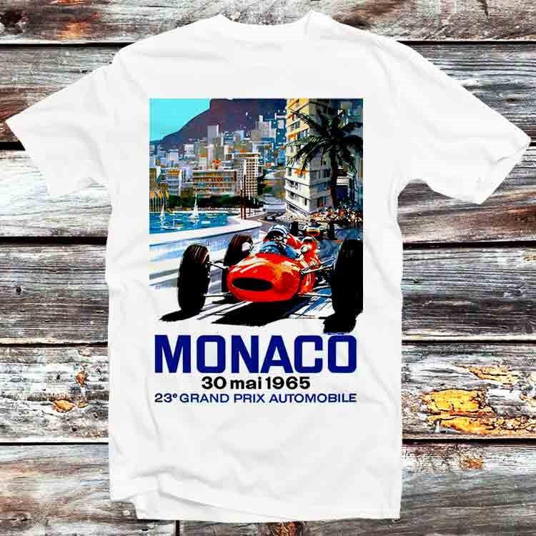 

Monaco Grand Prix Race Vintage Auto Racing T Shirt B1397 XL