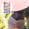 Womens Winter Headband Windproof Knitted Crocheted Ear Warmers Simple Style Decoration Hair Styling Accessories for Women