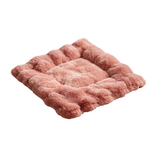 Comfortable Sleeping Rug for Dogs Faux Fur Pet Mat, Soft Warm Cat Pad with Non-slip Bottom, Winter Self-Warming Fuzzy Cozy Mat Bed Cats, Machine