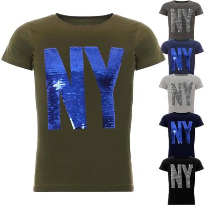 T-shirt reversível de lantejoulas para menino com um lindo motivo