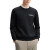 Fila Simple Casual Versatile Pullover Sweatshirt Men Sweatshirt Black F11M513210FBK