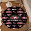 San Francisco Football Round Mat, Anti-slip Circle Carpet Chair Rug For livingroom,Bedroom, Doormat Home Decor Gift Christmas Gifts