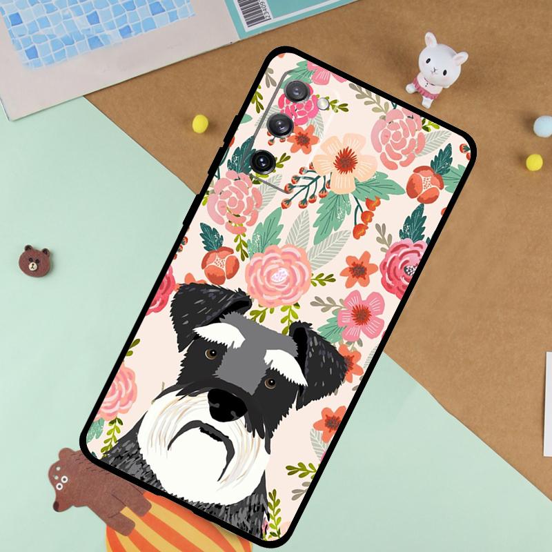 Schnauzer Puppy Dog Soft Case For Samsung Galaxy S25 Ultra S9 S10 S20 FE S21 S22 S23 Plus S24 Ultra Funda Cover