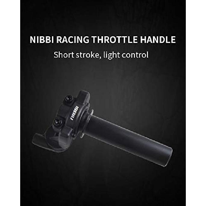 NIBBI High Sensitivity Short Stroke Light Control Motocross Throttle Handlebar Fit Dirt Bike Motocross