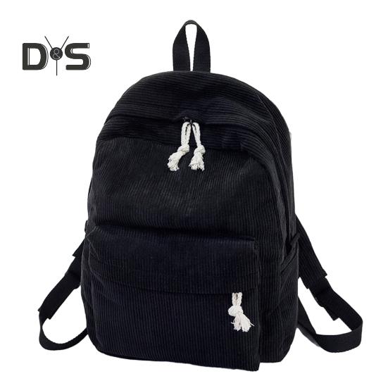 Plecak ze sztruksu w jednolitym kolorze, antykradzieżowy plecak treningowy z regulowanymi paskami, o dużej pojemności, unisex, tornister szkolny na podróże, kemping, do pracy, na siłownię