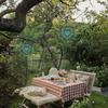 Bohemian Color Mandala Wind Spinner Outdoor Garden Decor Infinite Spinning Windmill for Home Yard Patio Thanksgiving Christmas