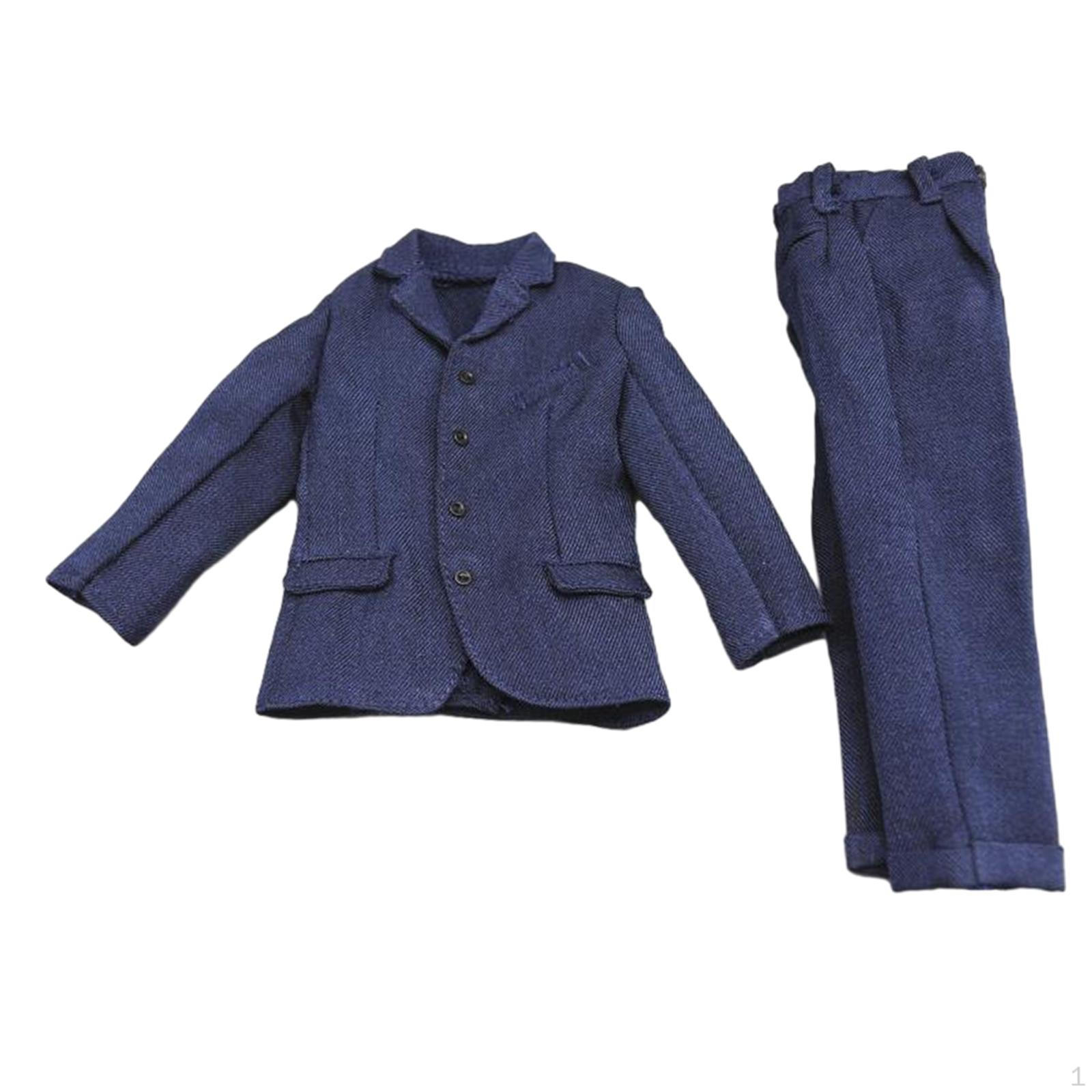 

1/6 Male Action Set with Jacket and Pants for 12 inch Dolls кофейный