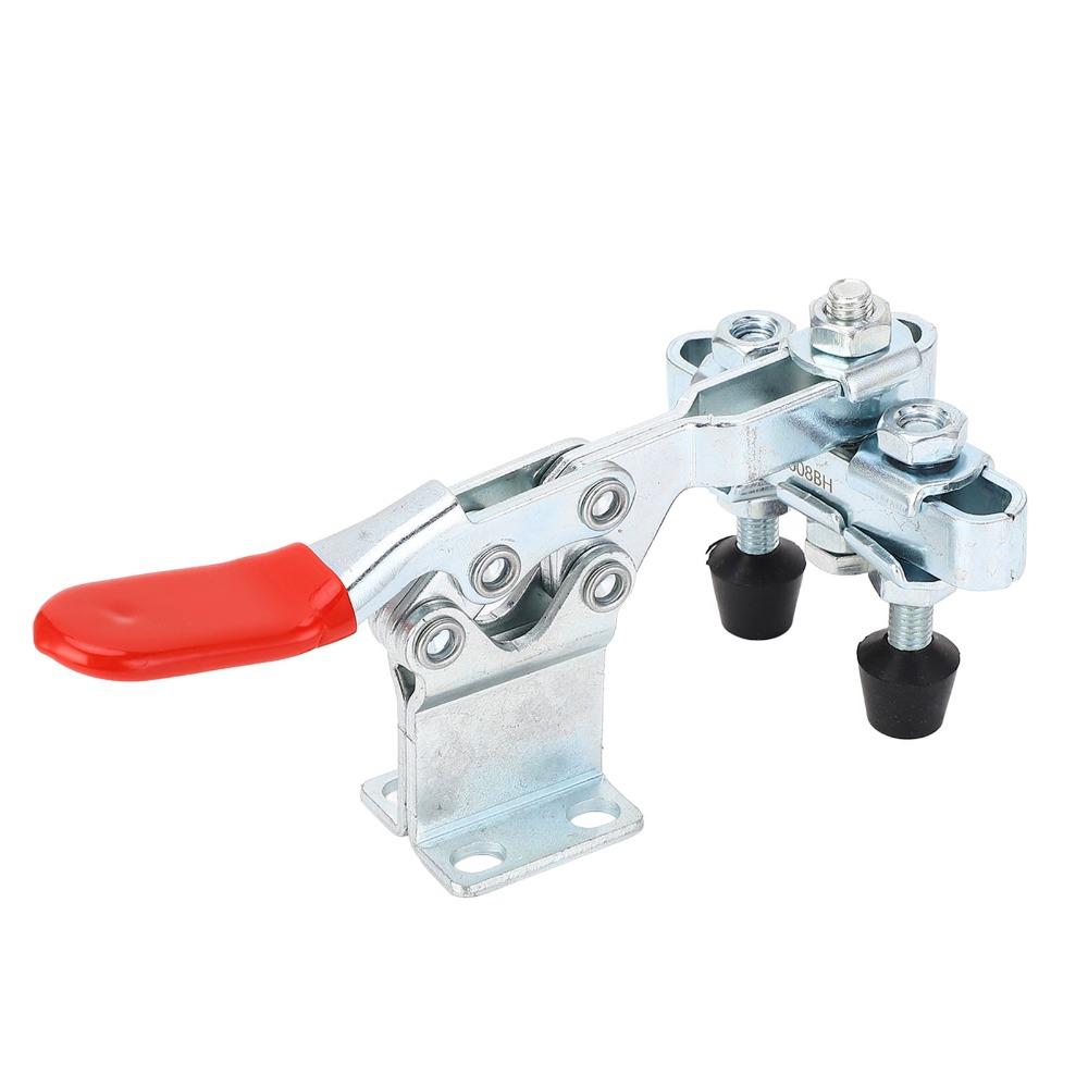 Double Head Design Horizontal Toggle Clamp Long U Bar Dual Head Clamp Welding Table