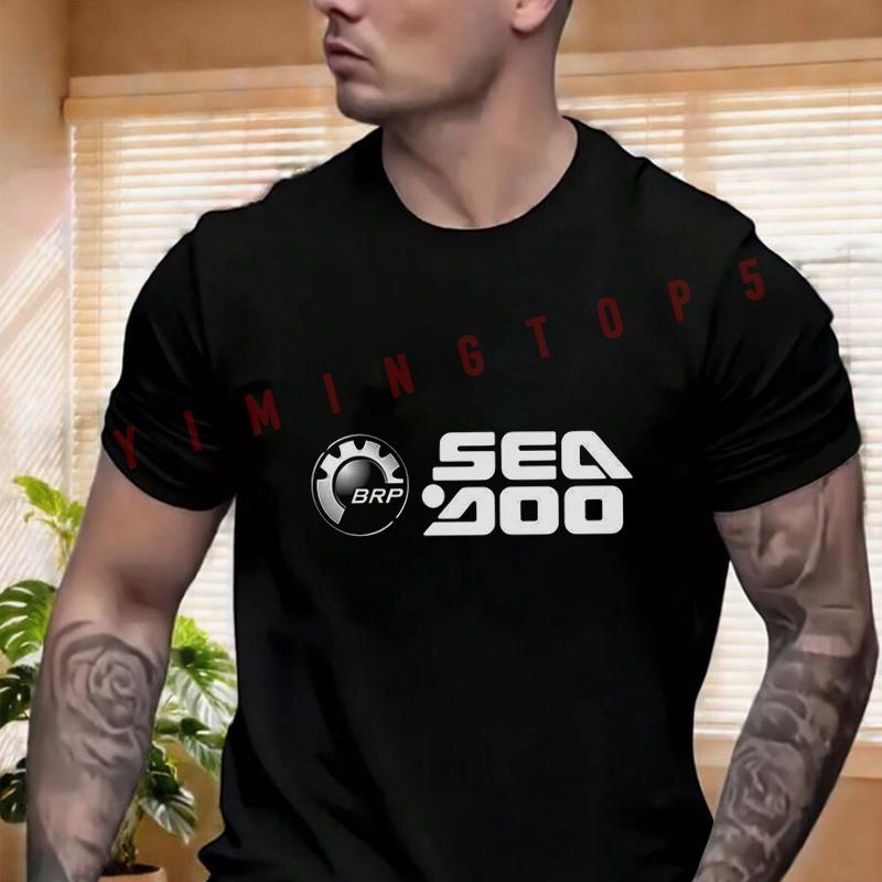 BRP Sea Doo Seadoo Moto Logo Print T-Shirt Herren und Damen Sommer Kurzarm Motorrad Cyc