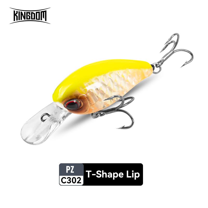 Kingdom Fat Boy Rybářské návnady Plovoucí klikové návnady Typy U/T Lip Deep Diver Návnada Nástrahy Tvrdé návnady Profesionální akční wobbler