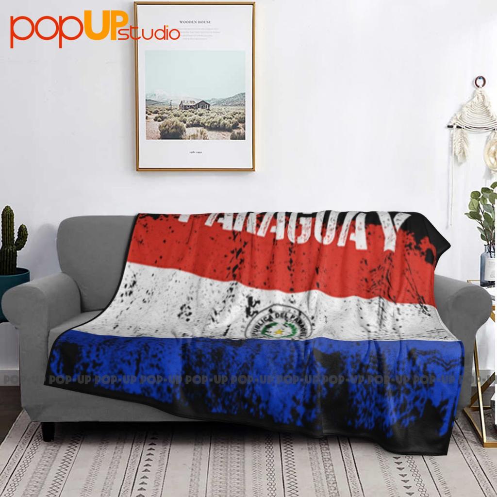 Paraguay Flag Top City Map Triband Palm Branch Great Souvenir Ultra-Soft Blanket Quilt Winter Sofa Cover Bed Covers