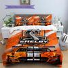Shelby Racing Pattern Bedding Set Quilt Cover Pillowcase Home Decor Gift (1 * duvet cover + 2 * pillowcase, without core)
