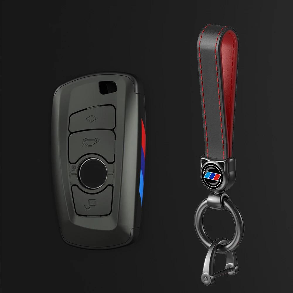 Heiß 2025 Auto Kohlefaser Schlüsselabdeckung Hülle Halter Schale Tasche Für BMW F30 F20 F10 F18 F22 F01 X3 X4 F06 F02 M3 M5 Auto Schlüsselanhänger Zubehör