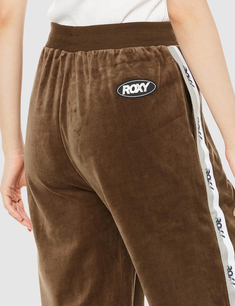 Cotton Velor Long Pants GO GIRL PANTS BRN L [Roxy] Women's