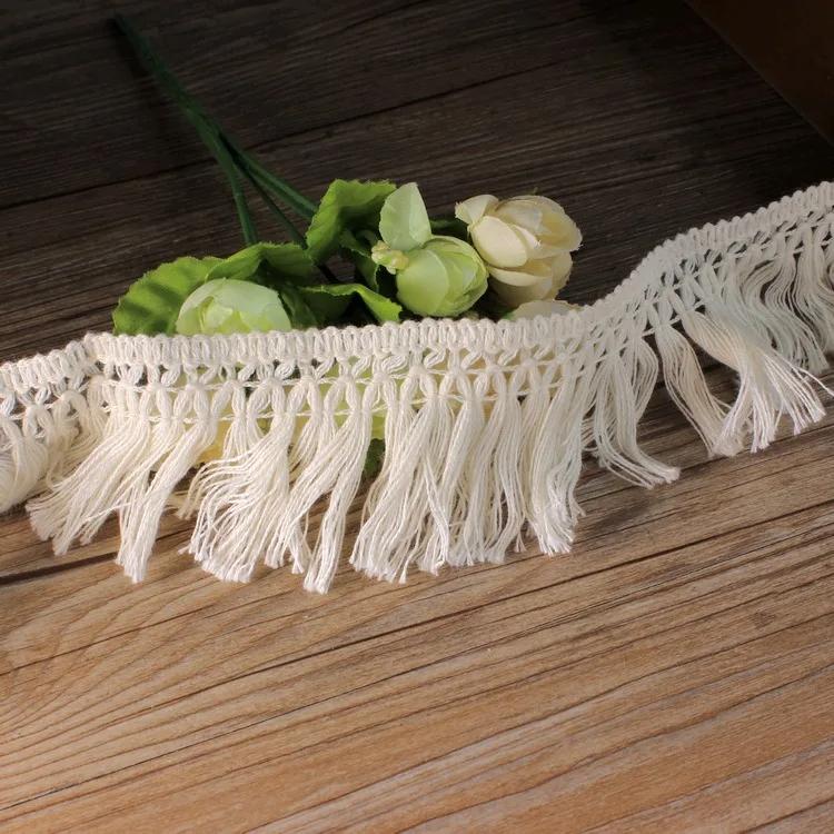 4Meters/lot Top Quality 2kinds 2cm/5cm Width Cotton Tassel Cotton Fringe Lace Trim Lace Sewing Craft Material