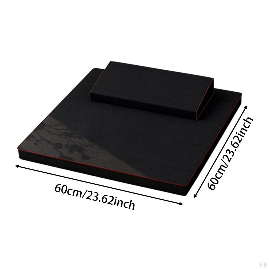 Składana poduszka podłogowa siedzisko wielofunkcyjna łatwa do przechowywania pogrubiona do jogi kultu Buddy