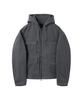 Customellow Gray Cotton Dyed Hood Jacket_Cwuam25383Gyd