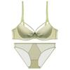 Summer sexy ultra-thin underwear women's French pure desire large breasts small large size underwear collection breast anti-sagging bra cover
