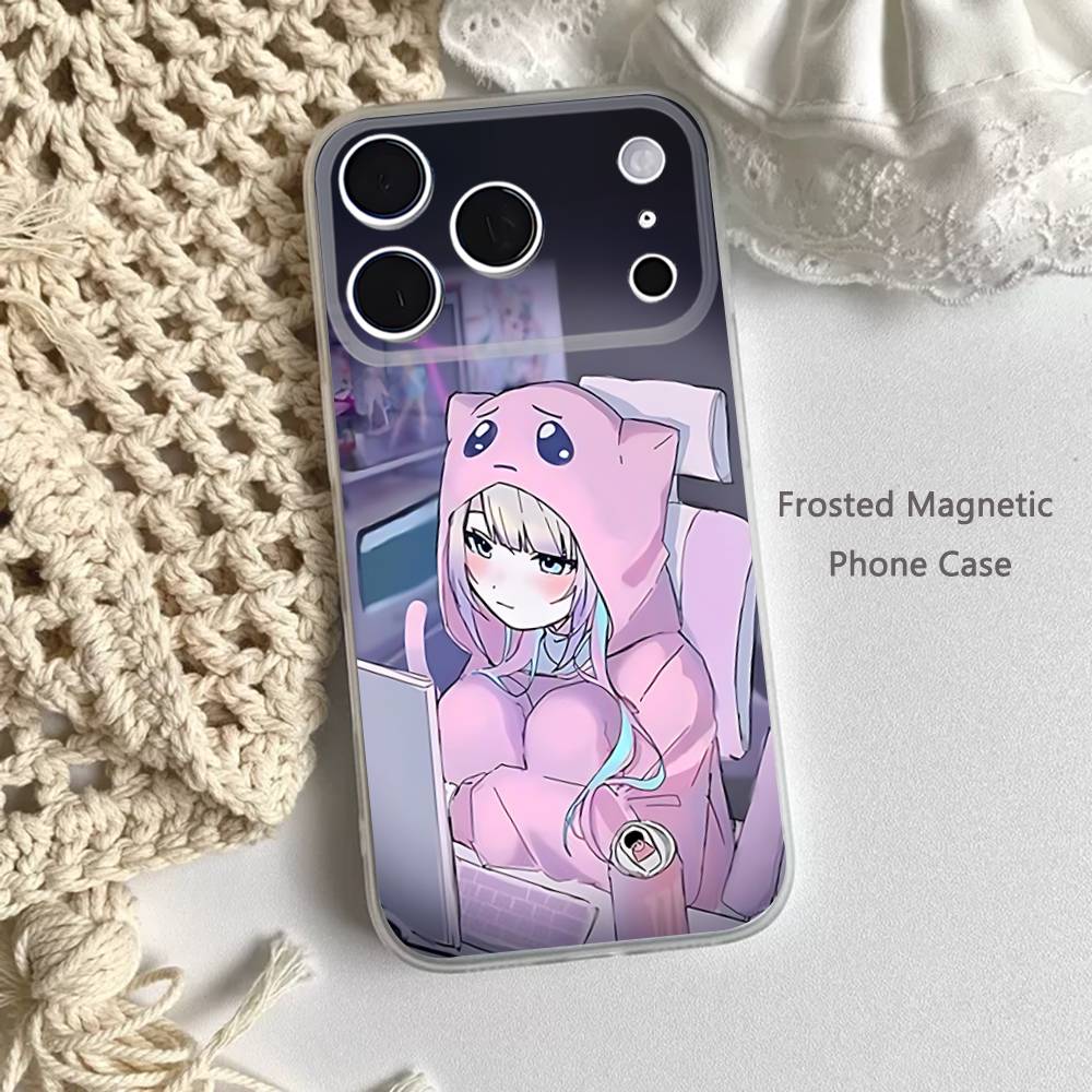 GAME NEEDY GIRL OVERDOSE Phone Case For iPhone 14,16,12,17,13,15,11 Max,Pro,Mini,Plus,Air,E Magnetic Frosted Transparent