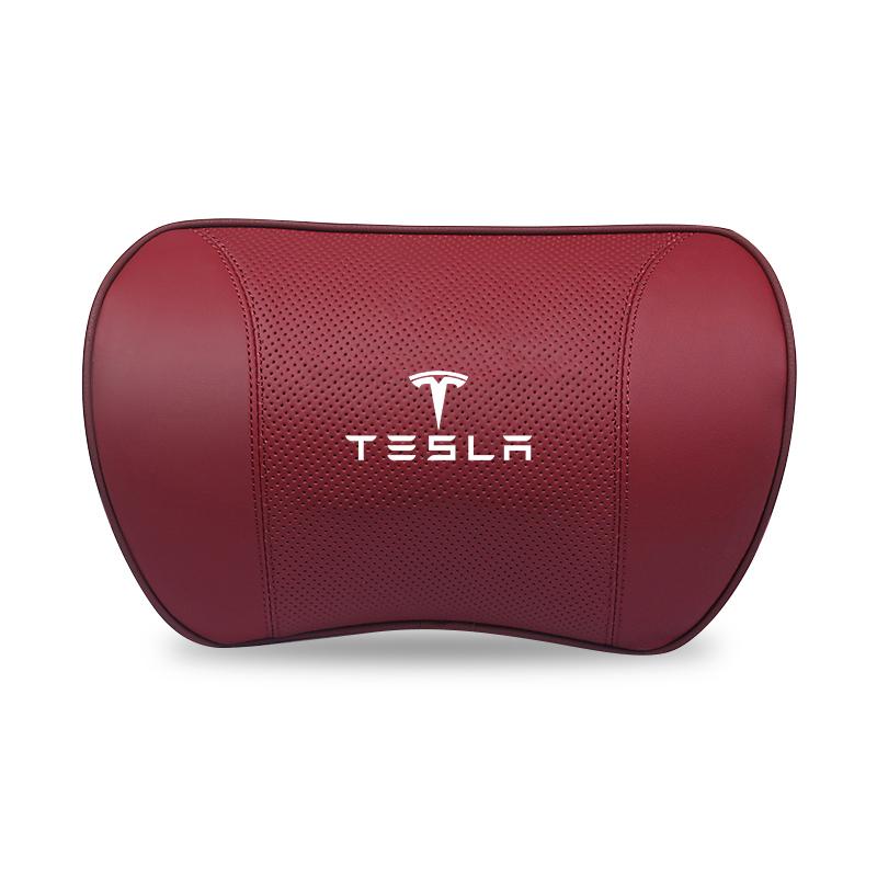 Support de tête de siège auto Coussin lombaire Appui-tête pour SUV Oreiller de cou Pour Tesla Model-3 Model-S Model-X Model-Y Cybertruck Roadster