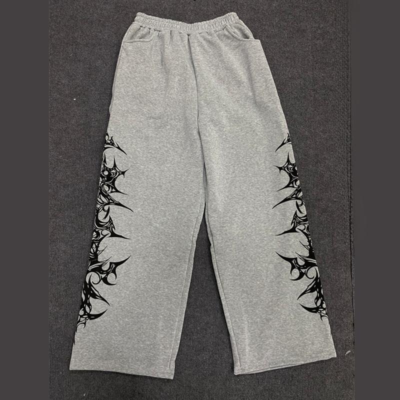 Evropské a americké Y2K ležérní kalhoty s potiskem pro muže a ženy